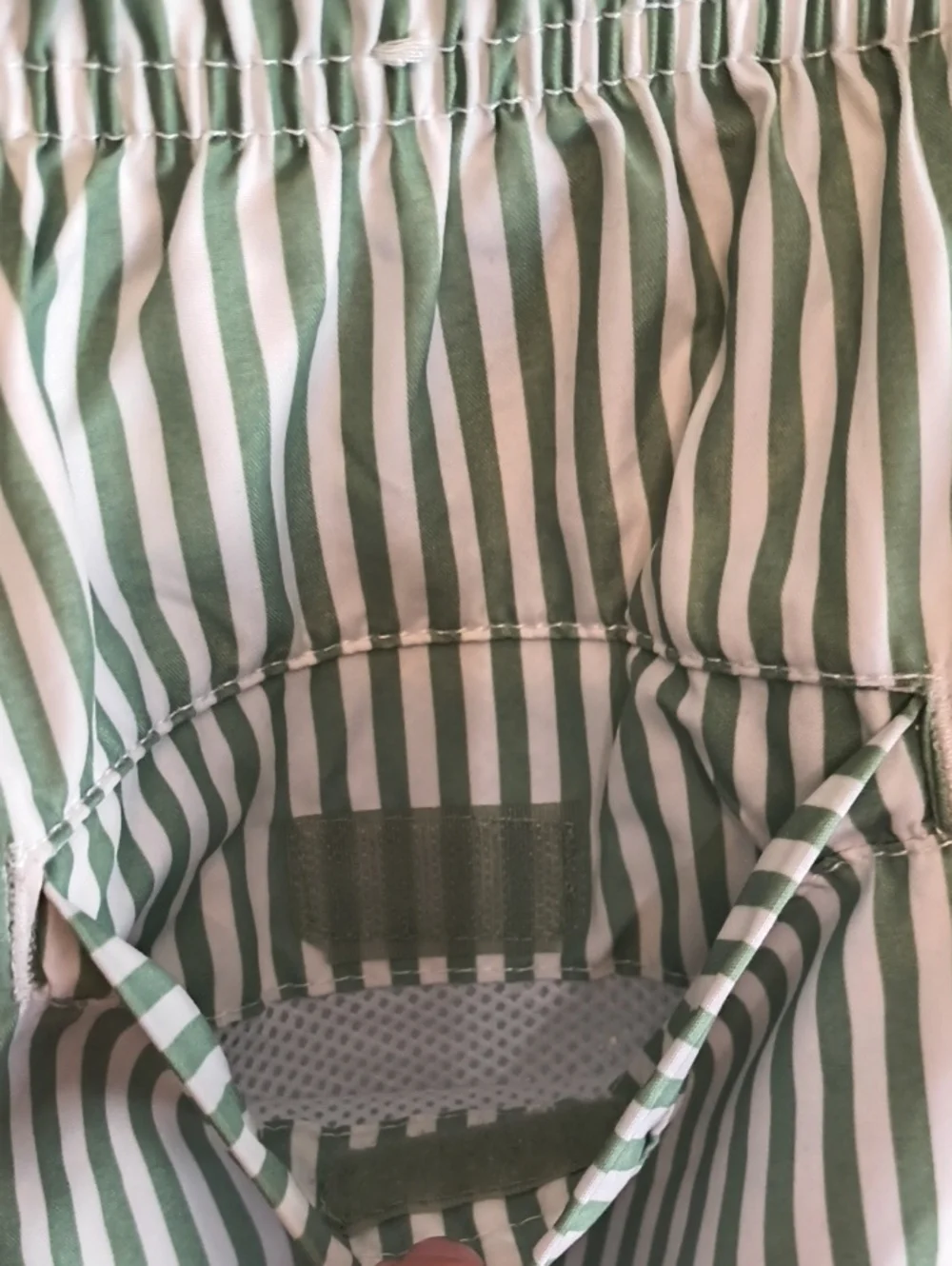Men's H&M Green White Swim Trucks Bathing Suit Pool Beach Vacation Shorts 🩳 M